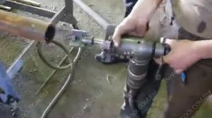 Снятие фаски с труб машиной Мангуст