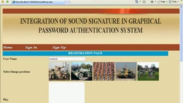 Integration of Sound Signature in Graphical Password Authentication System смотреть онлайн