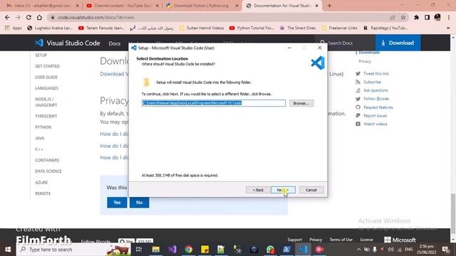 Python Tutorial | Installing Python and Visual Code in Windows 10 | Python In Visual Studio Code