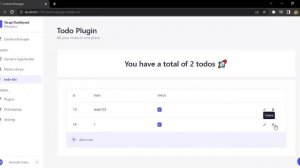 Todo List Strapi Plugin Quick Demo