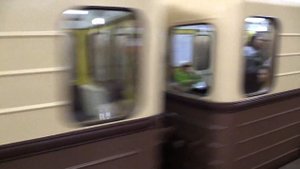 Метропоезд "Сокольники" серии 81-717.5А/714.5А  на кольце