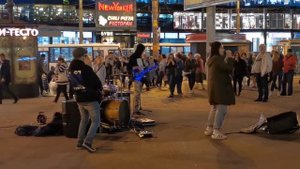 Санкт-Петербург, уличные музыканты группа Айдахо. Кавер песни Хали-гали-паратрупер