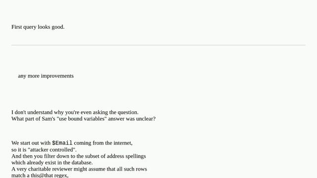 Codereview: Follow up to Validation Script in PHP