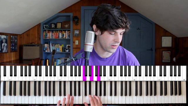 Ocean Eyes EASY PIANO CHORDS TUTORIAL смотреть онлайн