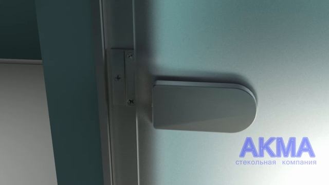 Монтаж двери Хамам в Z-образной алюминиевой коробке
