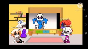 Реакция персонажей андерсвап на меме про блу ( гача клуб)