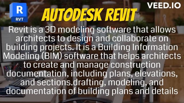 The top 3 most common software used in architectural firms
