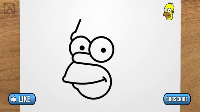 Как нарисовать Гомера Симпсона смотреть онлайн