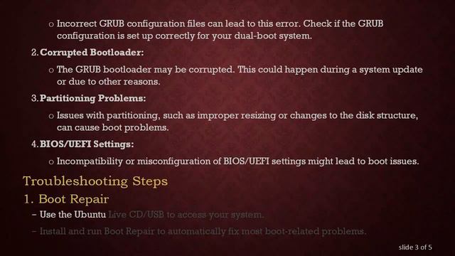 "Attempt to read or write outside of disk 'hd0'" Error in Dual Boot (Windows 10 & Ubuntu 16.04) смотреть онлайн