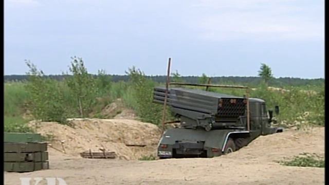 GRAD training, Mulino 2009 06 17 ГРАД стреляет