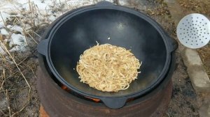 Вкусный плов на костре