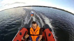 Пироговское водохранилище. Лето 2017.  Лодка Антей-420 YAMAHA 30 HWCS