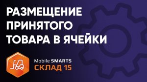 Размещение принятого товара в ячейки кладовщиком на ТСД в «Mobile SMARTS Склад 15»