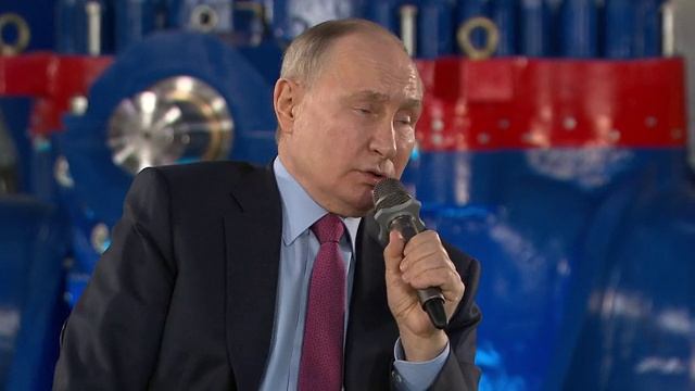Владимир Путин. Встреча со студентами и работниками промышленных предприятий Челябинской области.
