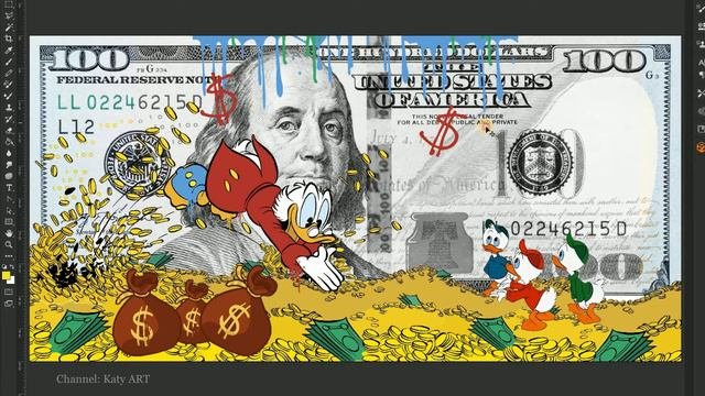 ДЕНЕЖНАЯ КАРТИНА Скрудж Макдак | Scrooge McDuck
