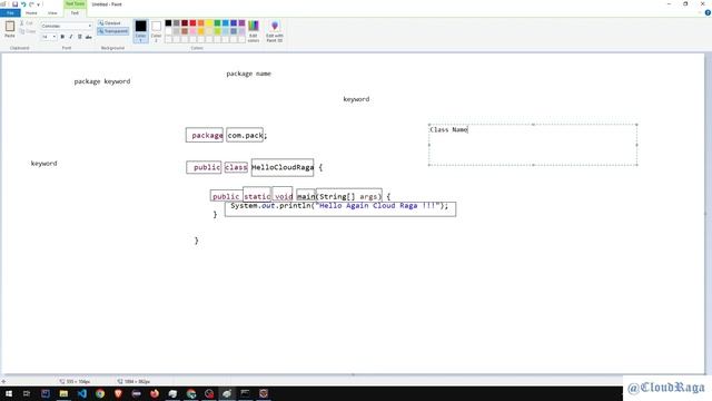 4. Understanding the keywords and structure of java class |#cloudraga #corejava_by_CloudRaga