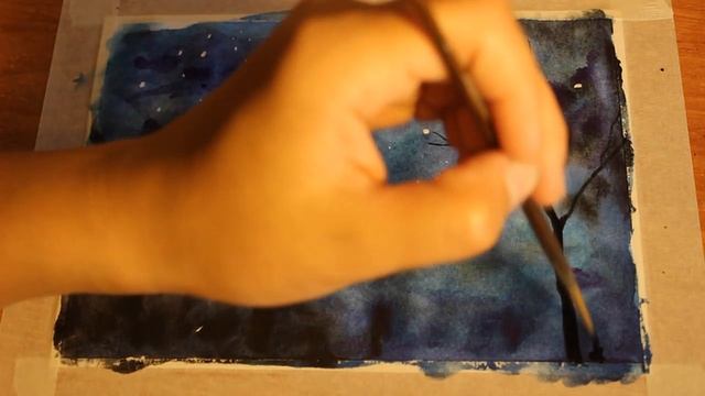 Акварель поэтапно / Рисуем пейзаж за десять минут смотреть онлайн