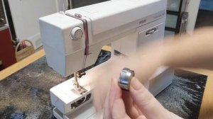 Nähmaschine Pfaff Hobbymatic 953 einfädeln, threading a sewing machine 2