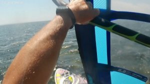 Виндсерфинг на споте Ильич, коса Чушка.