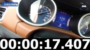 Maserati Ghibli Diesel 3.0 V6 Turbo 275 HP Acceleration Top Speed 0-248 km/h & Sound on Autobahn