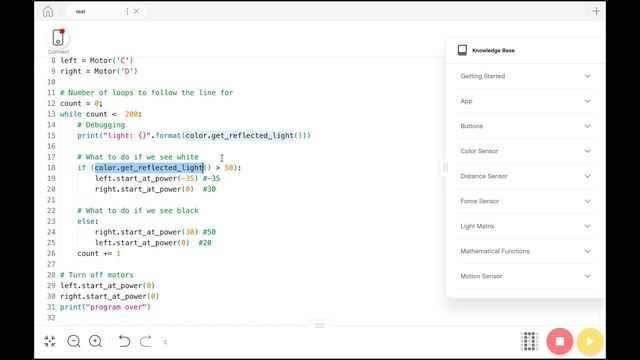 Program a FLL Line Following in Python with Spike Prime