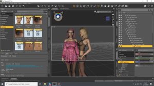 Постановка позы в Daz Studio 3D