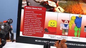 Roblox Series 8 Mystery Boxes And Meme Pack's Mega Noob Jazwares