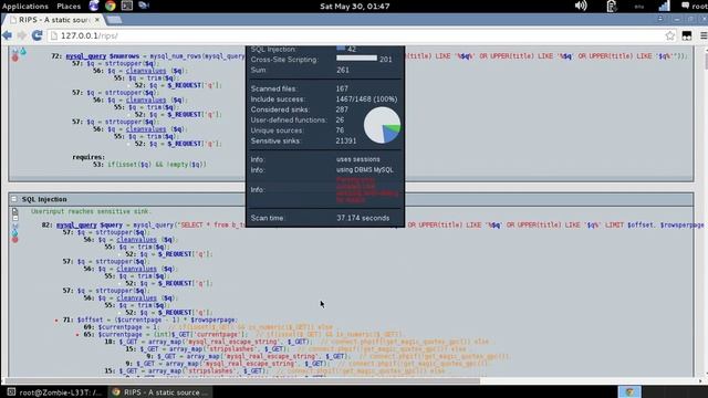 using rips for static code analysis