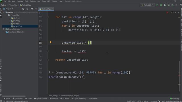 Binary Radix Sort in Python | Algorithmen Tutorial