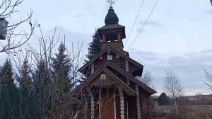 Село Черемисское Режевского района. Вечерний вид на Храм.