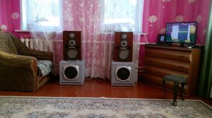 Эстония 35АС-021+Сабвуфер на 30ГД-2(75ГДН 1-4). DLS CA-450. Автомобильный усилитель вместо бытового