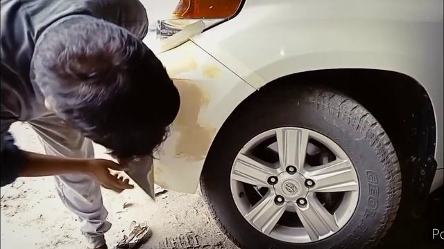How can do bumper ripear and paint tacnik for landcrusener perl white paint contact no 8433060875 смотреть онлайн