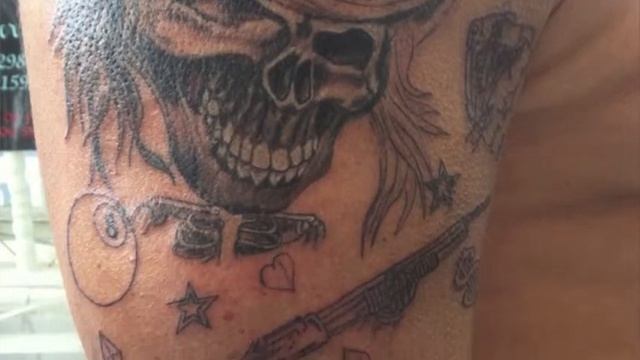 Old school tattoo composition Gran Canaria смотреть онлайн