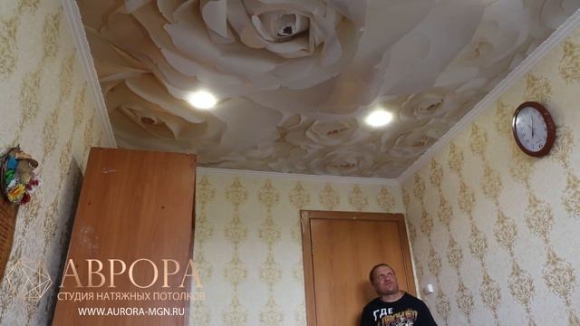 Санаторная 13 - натяжной потолок с фотопечатью. Видеоотзыв смотреть онлайн