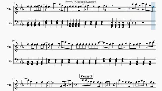 Cinnamons -  Summertime  VIOLIN VERSION!!! Free Sheet Music Easy Notes Score Free