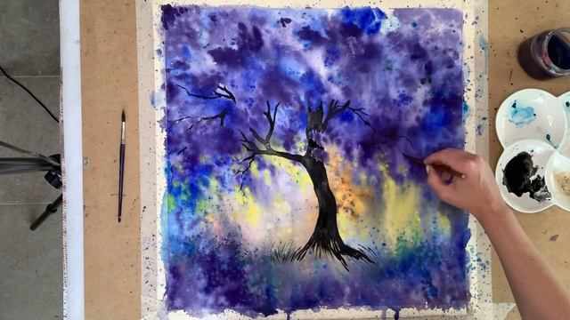 Рождение картины. Серия «Деревья». Жакаранда. смотреть онлайн
