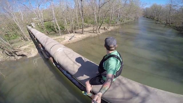 Kayaking from the 753 Bridge to Paint Creek Lake State Park, Ohio. смотреть онлайн