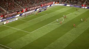 Lewandowski 5th goal vs Wolfsburg in FIFA 18