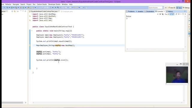 Equals and HashCode Method Contract