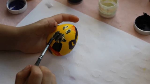 Видеолепка.  Евген Бро и Амонг Ас.  С праздником!!! Рисуем на яйцах
