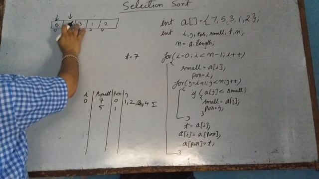Selection sort| Array| Java | ISC | ICSE | class 10 | class 11 | class 12 смотреть онлайн