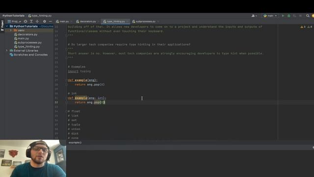 Decorators, Type Hinting and Subprocess Module - Intro to Python Programming Ep. 2