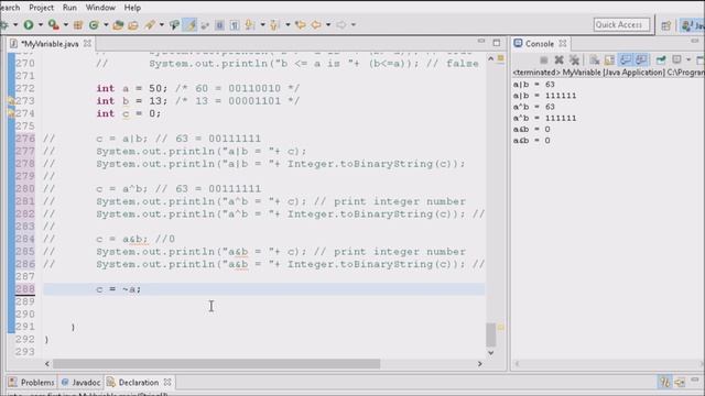 26. Khmer Java:  Bitwise Operator- Examples in java code