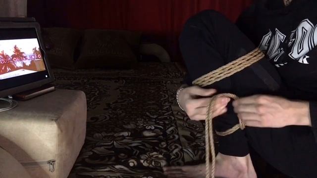 ⚜️Shibari на ноги, для новичков самый легкий вариант.⚜️