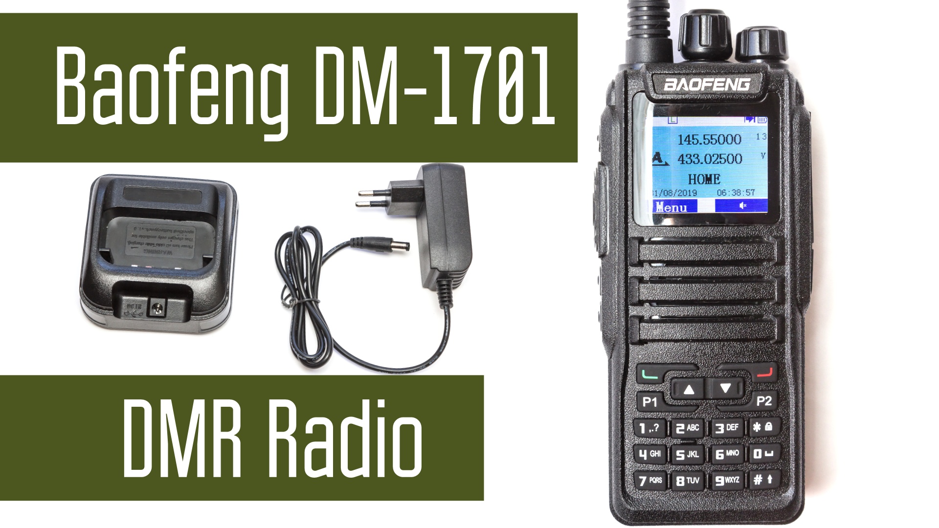 Baofeng DM-1701 - VHF+UHF Analog+Digital DMR, прямой ввод частоты и программирование без компьютера.