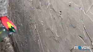 Штукатурим гараж #1. Имитация камня без форм и штампов