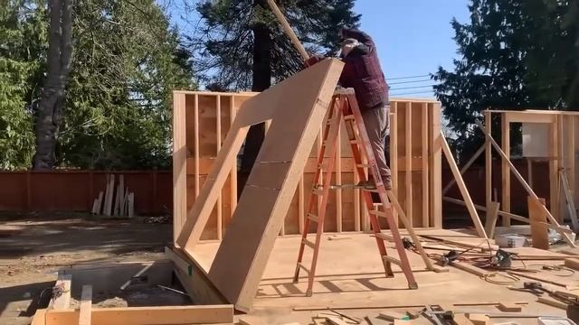 310321 Строительство дома в Канаде Подключение воды В овраге Kаркас смотреть онлайн