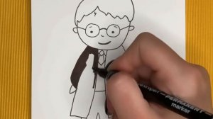 Как нарисовать Гарри Поттера/ how to draw harry potter