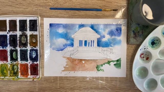 Как нарисовать Киров карандашом и акварелью начинающим | Рисунок для детей смотреть онлайн