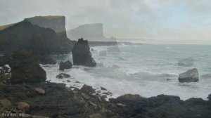 The Beauty of Icelandic Black Sand Beaches - 4K Nature Relax Video with Ocean Waves Sounds - 3 HRS